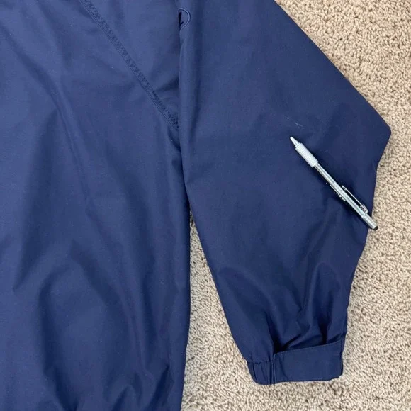 Vtg Line 7 Americas Cup Windbreaker Mens L Blue 2000 New Zealand Full Zip Jacket